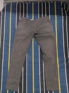 Men's Grey Casual Trousers