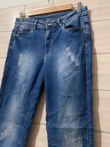 Tommy Hilfiger Blue Distressed Denim Jeans