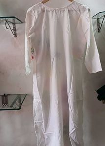 White "Happy Holi" Kurta