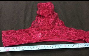 Pink Lace Thong Panty 🖤