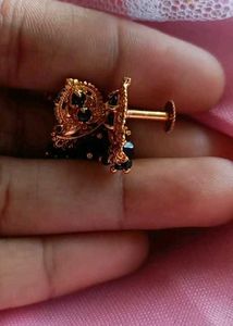 New Black Bead Earings