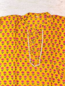 kids trending Floral Print Kurta