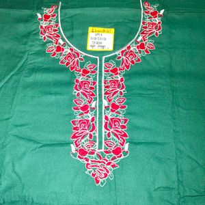 Embroidered Green Kurta Set with Dupatta