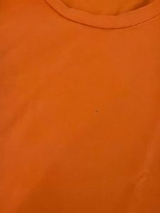 Vibrant Orange Cropped T-Shirt