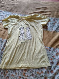 Pale Yellow “Besties” Graphic T-Shirt