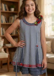 Cute Striped & Polka Dot Top