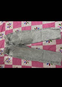 Grey Straight Leg Jeans