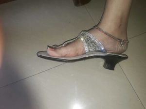 Silver Shimmering sandals