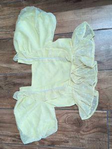Yellow Puff Sleeve top