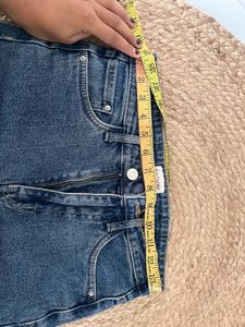 Blue Distressed Denim Jeans