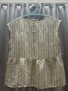 M&S Striped Peplum Top