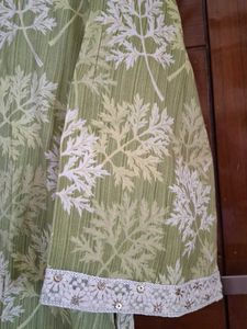 Stylish Green Leaf Print Kurta