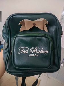 Ted Baker London dark academia Green Backpack