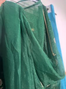 Emerald Green  ready to wear saree