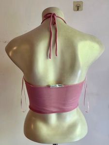 ZARA Pink Mesh Corset Top