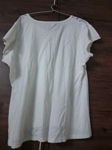 Cream Floral Print T-Shirt