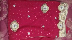Designer Saree With Stitched Blouse