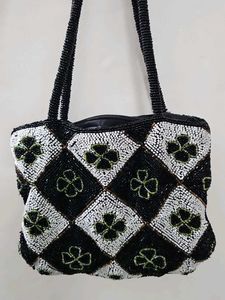 Clover Beaded Handbag