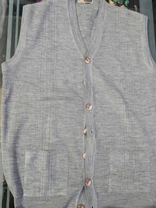 Vintage Sleeveless Knit Cardigan