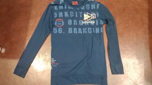 Men's Navy Blue Full Sleeve Graphic T-Shirt | Cott