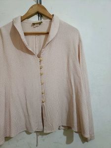 Chic Button-Up Collared Top(FIXED PRICE)