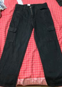 H&M Black Cargo Jeans