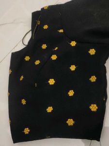 Elegant Black Floral Blouse