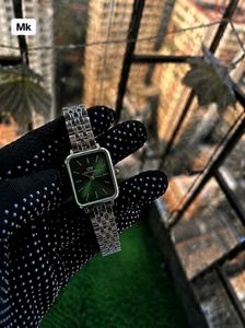 Elegant Rose Gold Watch with Green Dial