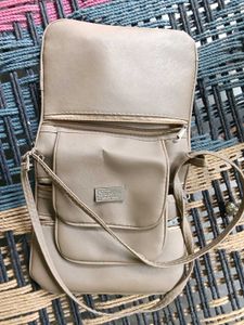 multi -zip crossbody sling bag with flap