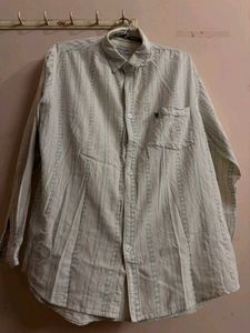 Men's Cargo Pants and Striped Shirt Set