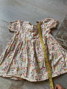 Cute Floral Print Baby Dress