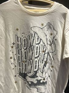 Fringe Trim Graphic T-Shirt