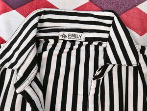 Striped Shirt  Dress