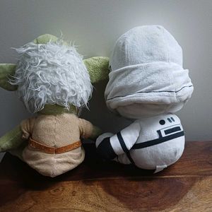 Star Wars Yoda &amp; Stormtrooper Plush Toys