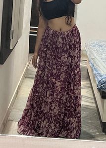 Boho Floral Maxi Skirt