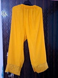 Elegant Yellow Palazzo Pants