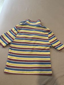 Classic striped multi color zara crop top