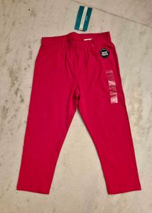 Pink Capri Leggings with Patch