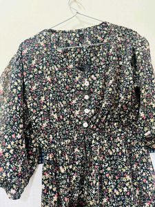 Chic Floral Print Midi Dress