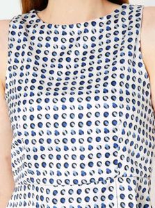 Chic Polka Dot Sleeveless Peplum Top