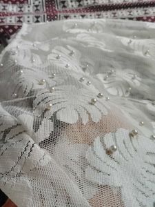 Elegant White Lace Capelet