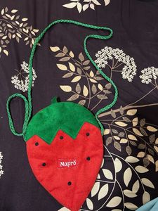 Cute Strawberry Pouch Bag