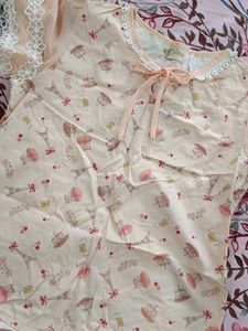 Cute Pajama Top - Eiffel Tower Print