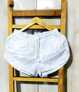 Cute Leaf Print Lounge Shorts Size-28-30
