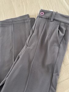 Stylish Grey Wide Leg Pants
