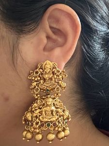 🧚‍♀️Anti Tarnish Nakshi Temple Earring Set