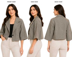 Chic Cropped Tweed Jacket