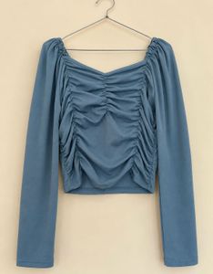 Ruched Long Sleeve Top