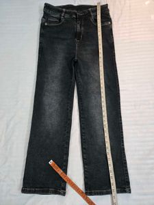 Stylish Washed Black Denim Jeans waist 30
