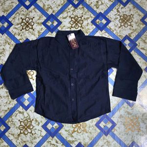 women Embroidered Navy Blue Shirt